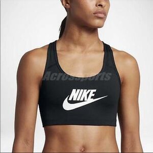 Nike Swoosh Black Sports Bra XSMALL NEW​​